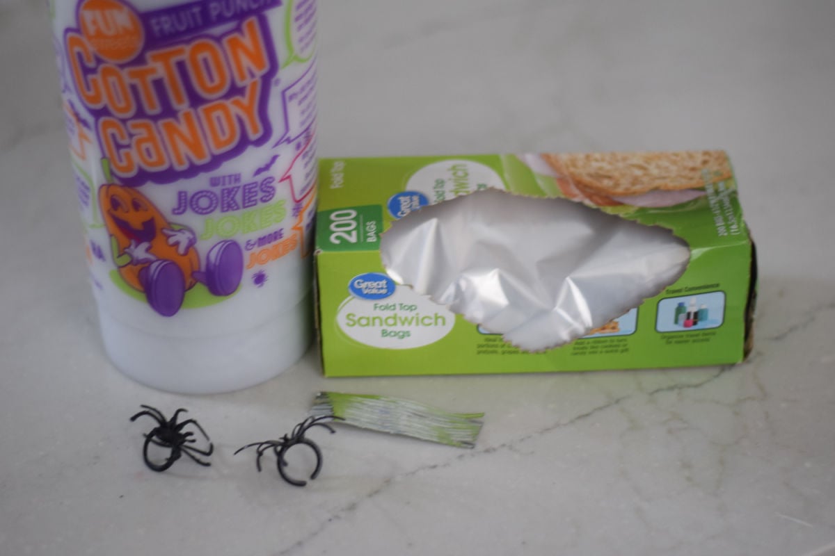 cotton candy spider web supplies 