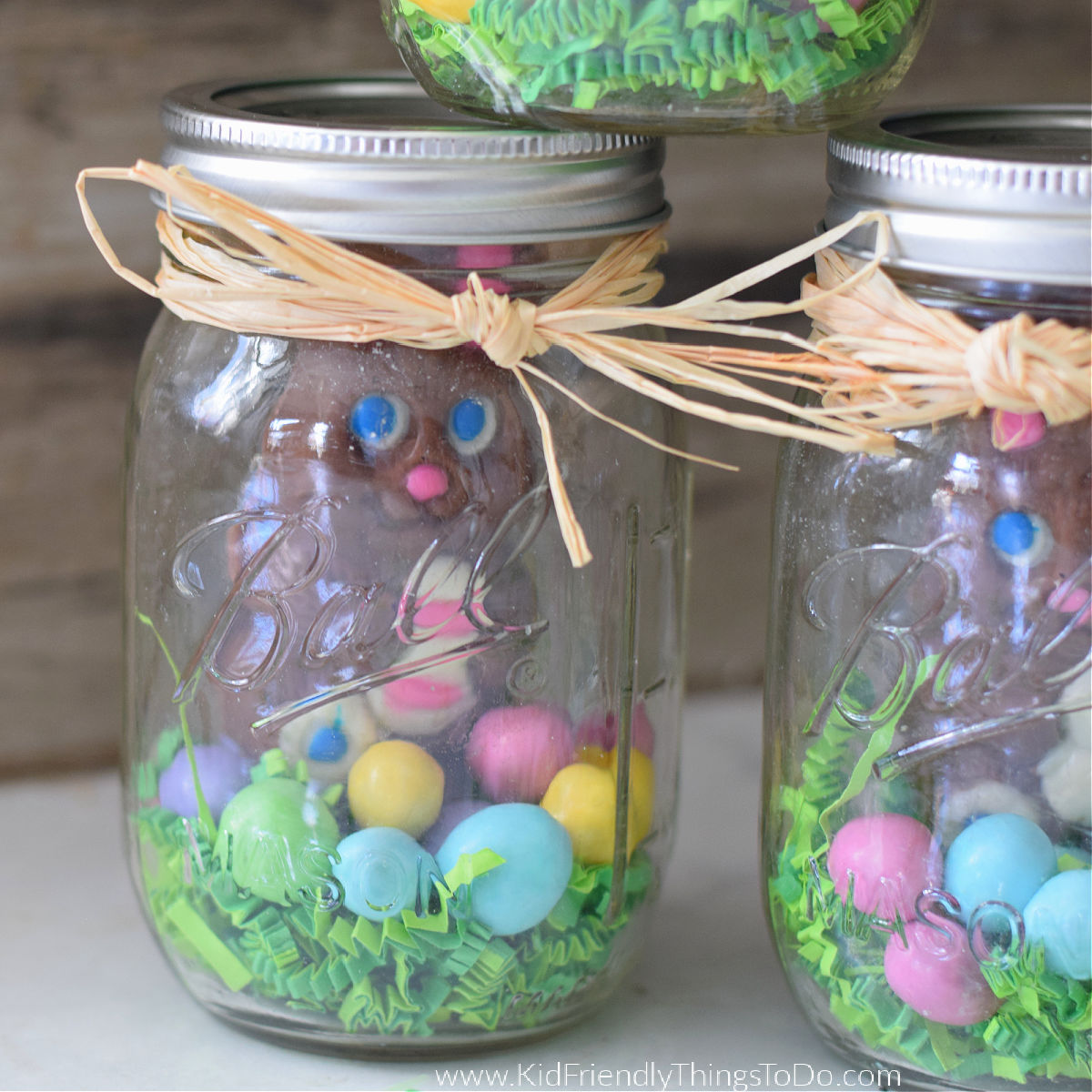 mason jar bunnies