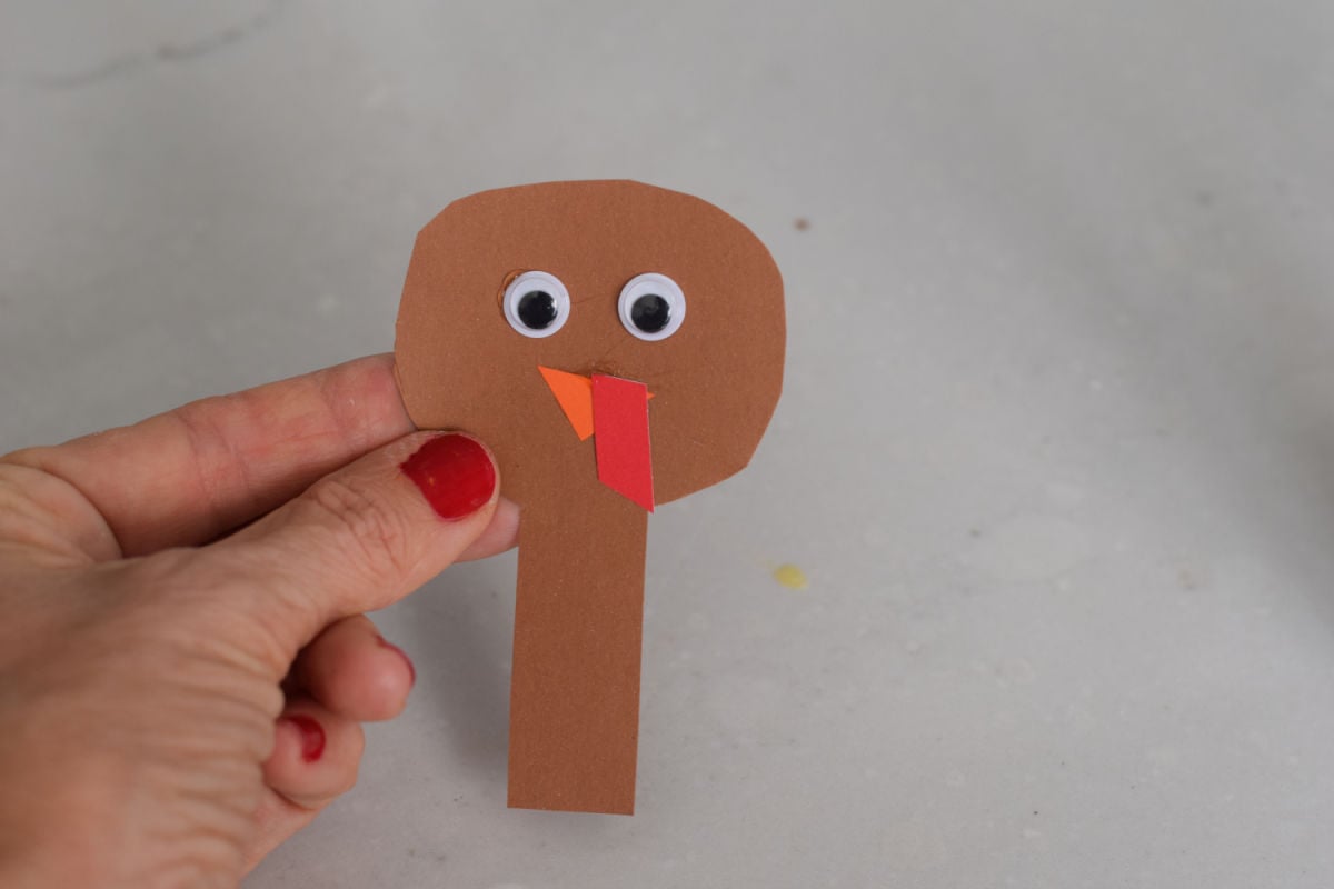 paper turkey head