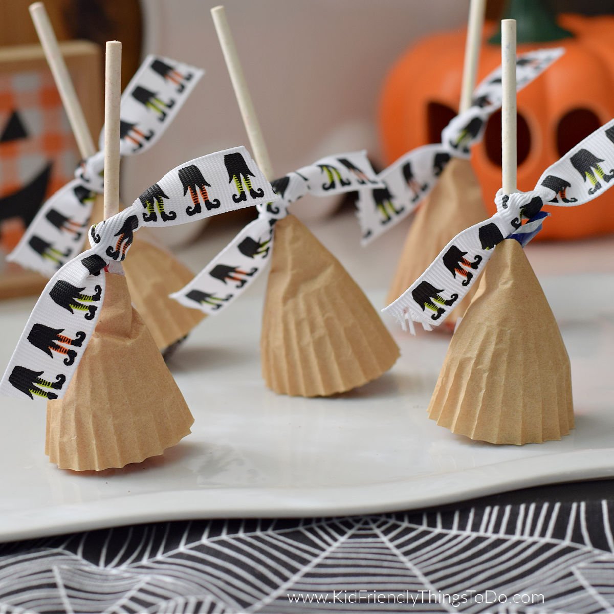 witch broom lollipops