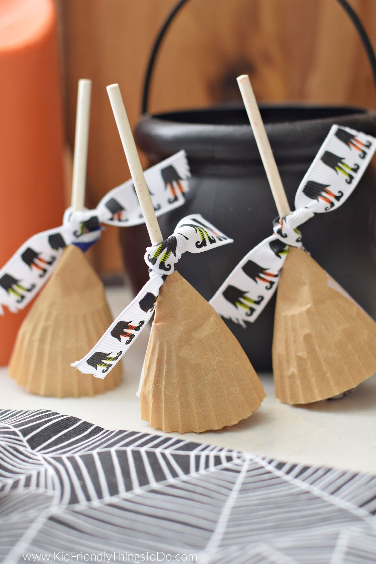witch broom lollipops craft