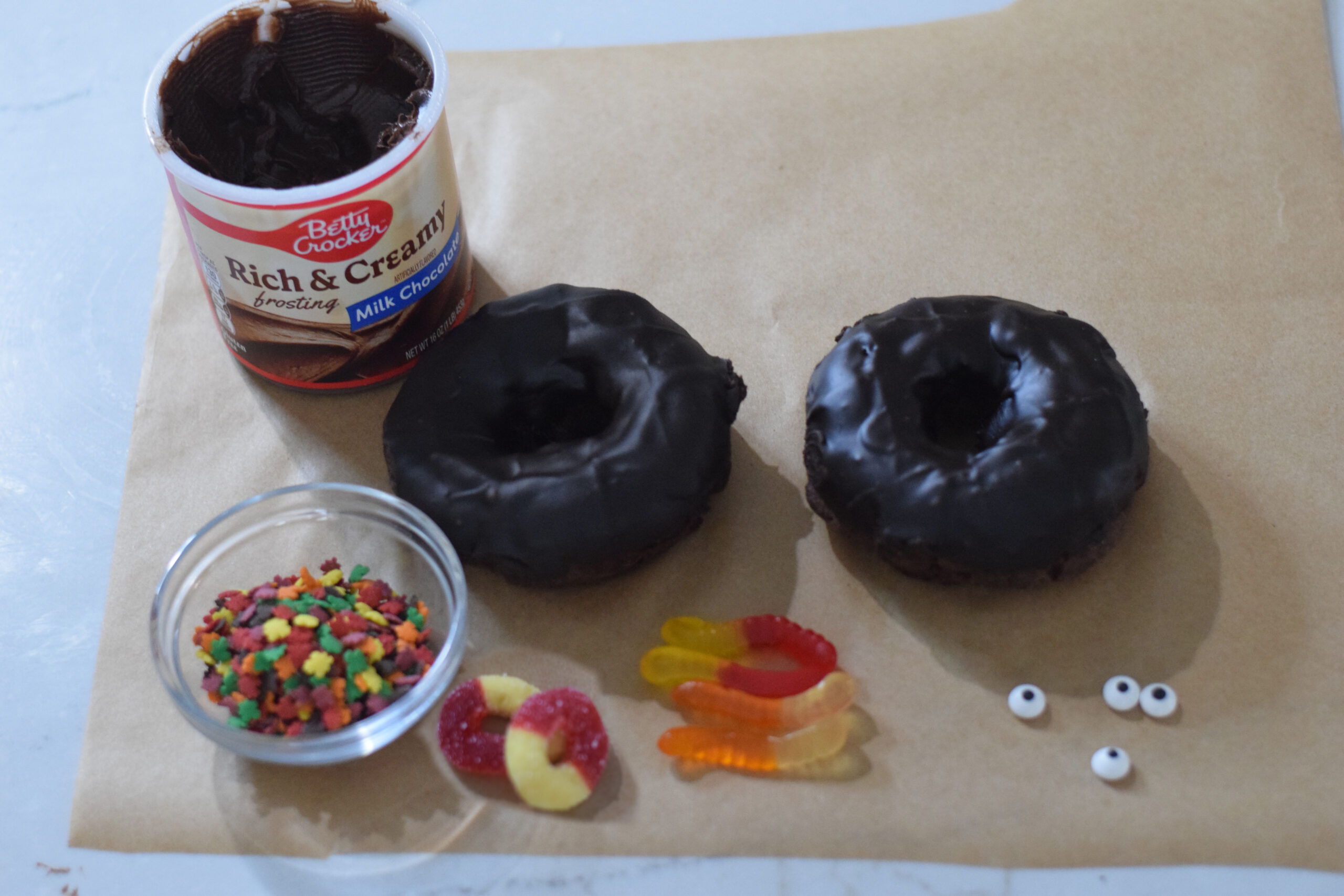 chocolate turkey donuts