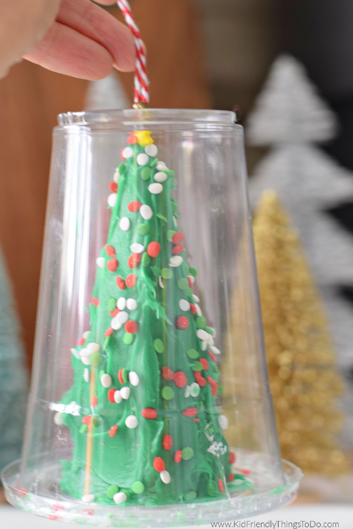 sugar cone Christmas tree craft