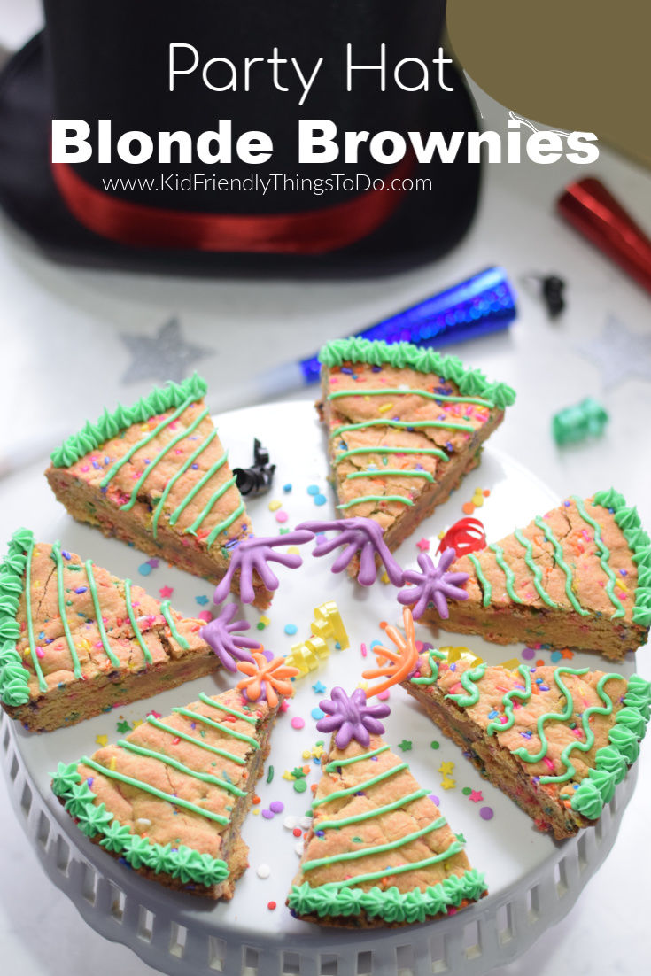 blonde brownie party hats