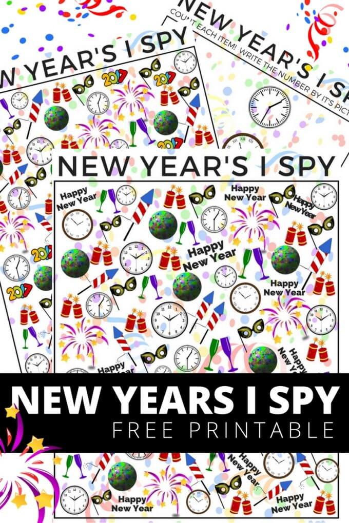 new year i spy printable