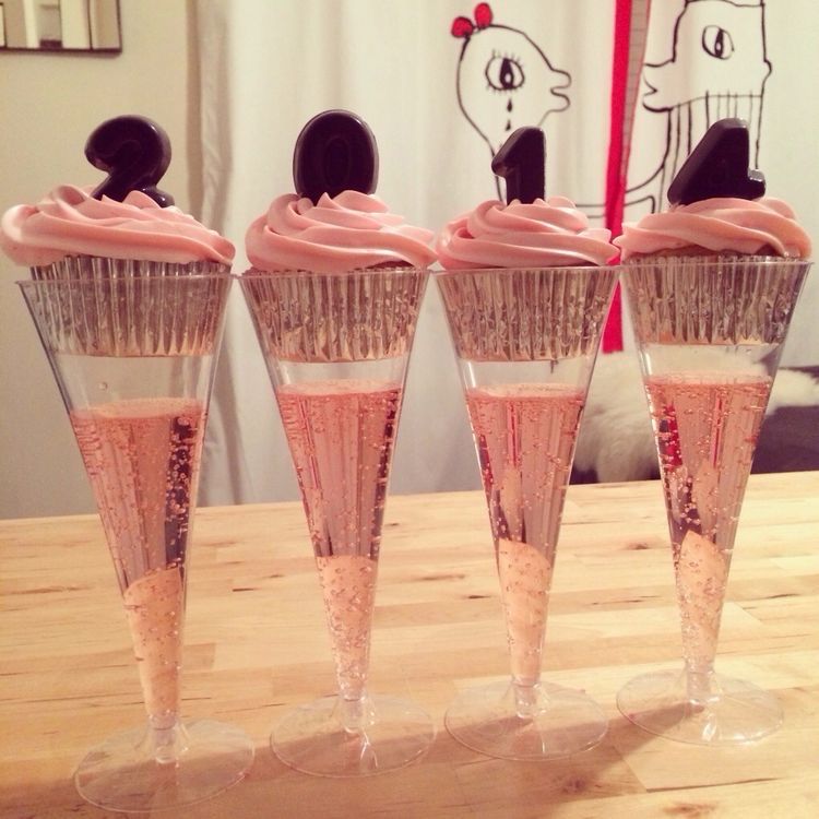 New year's eve cupcakes