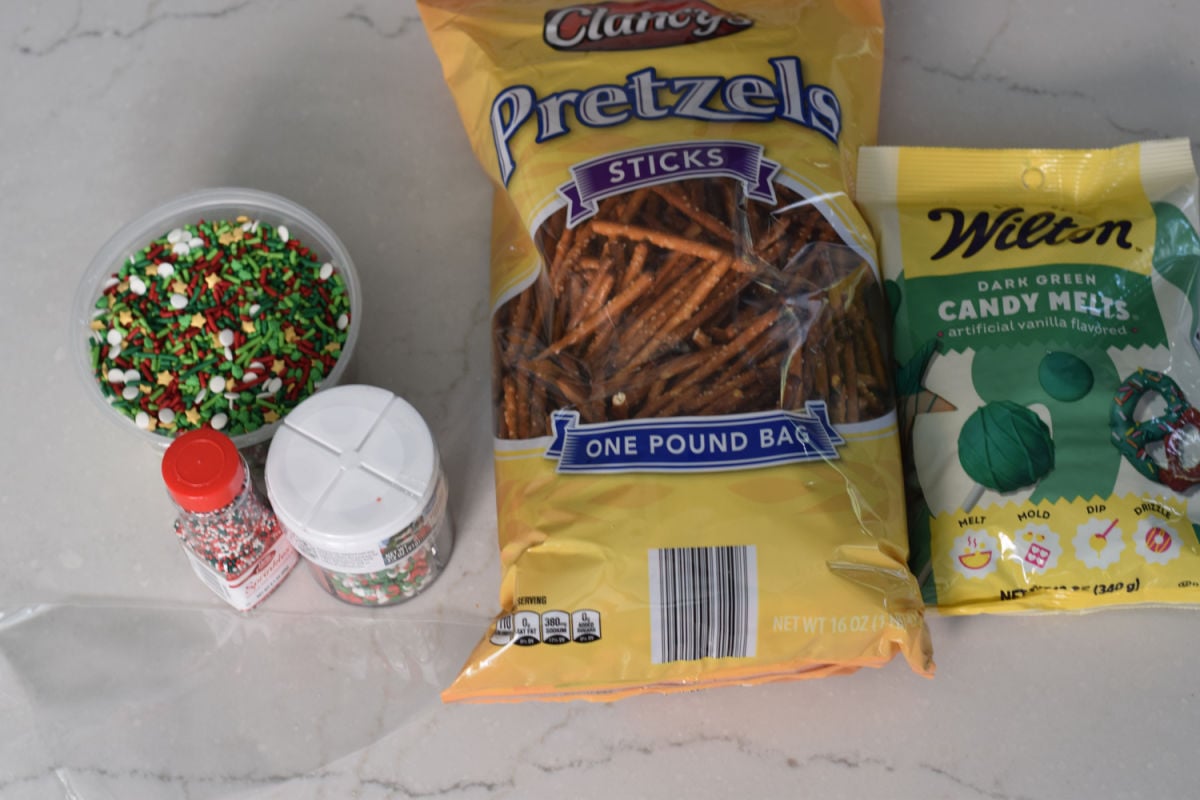 Christmas tree pretzel ingredients