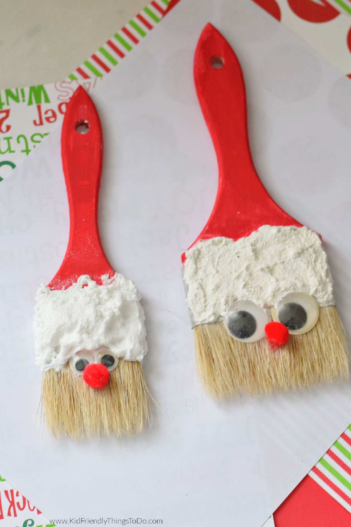 Paintbrush Santa Craft