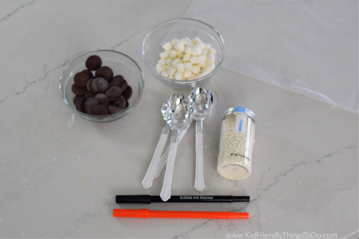 supplies snowman hot chocolate spoon