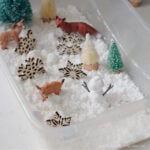 shaving cream fake snow