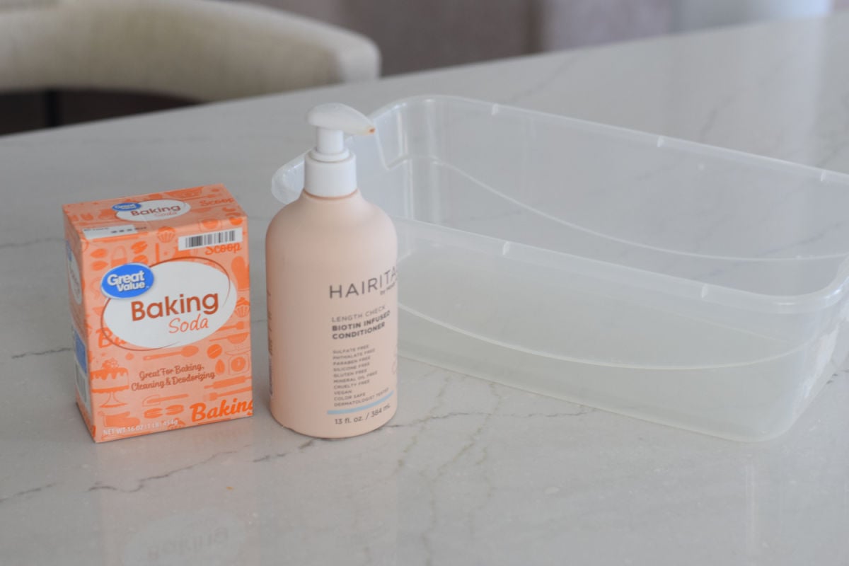 fake snow with conditioner