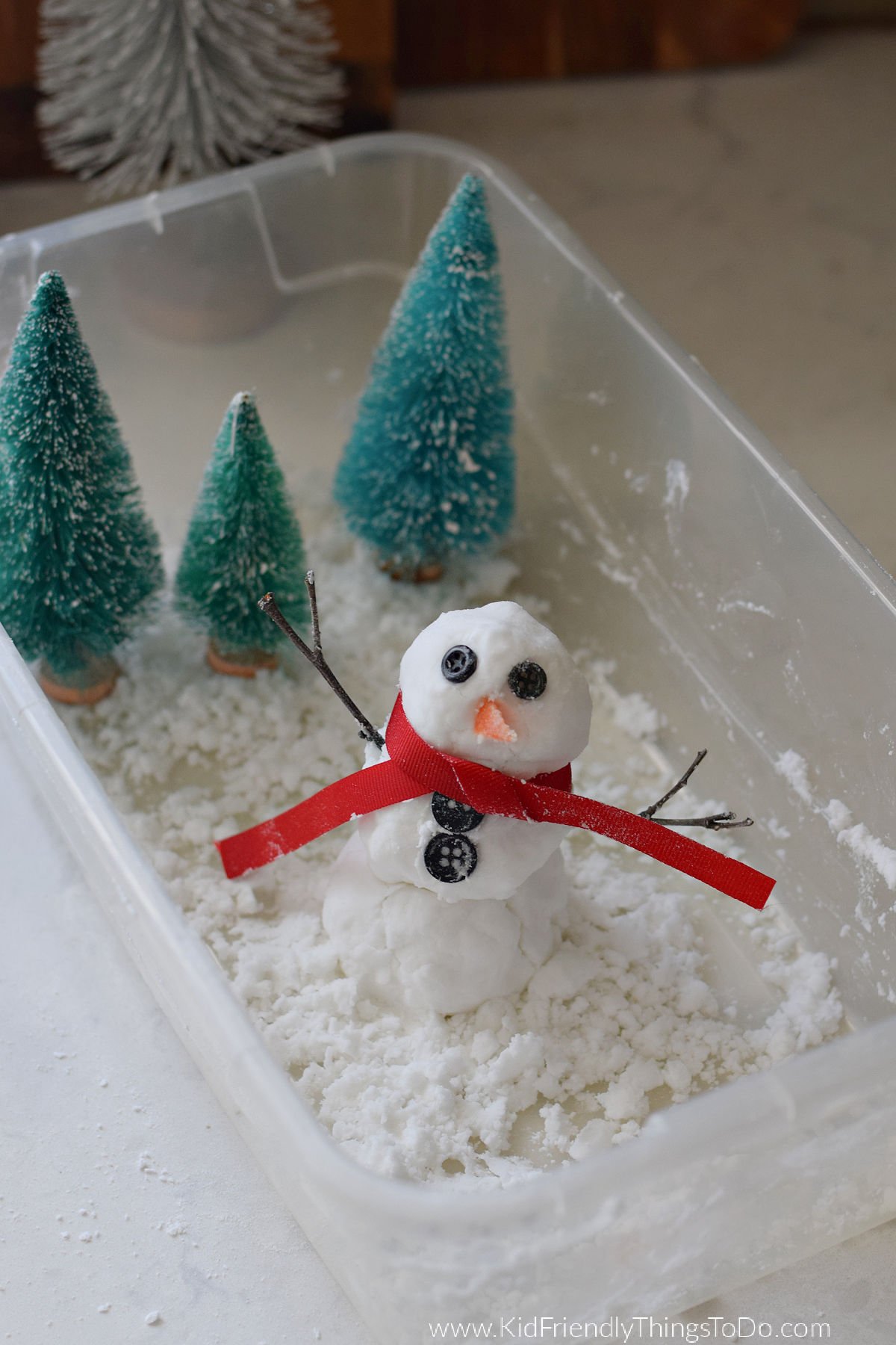 fake snow with conditioner