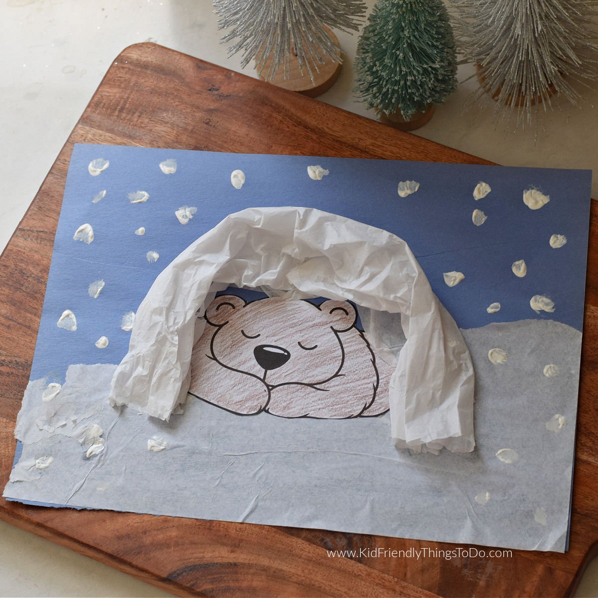 cozy sleeping bear craft