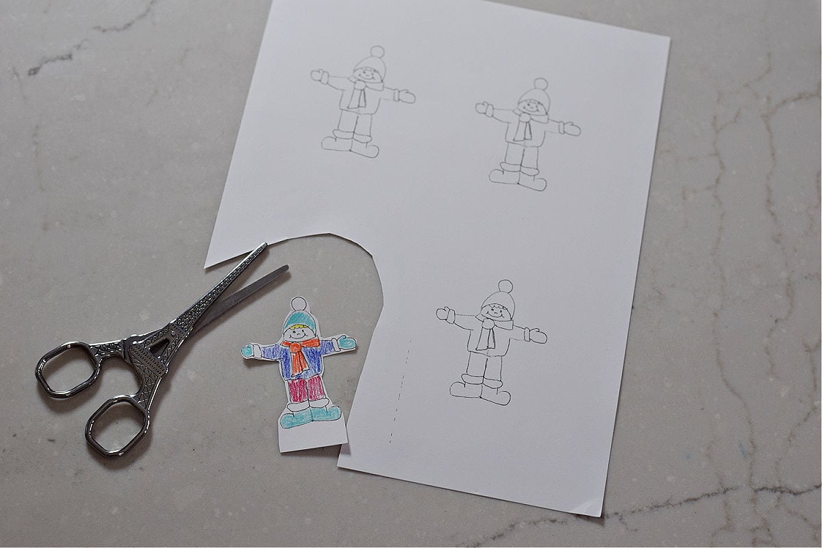 paper plate igloo craft coloring printable