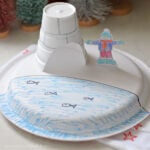 paper plate igloo craft