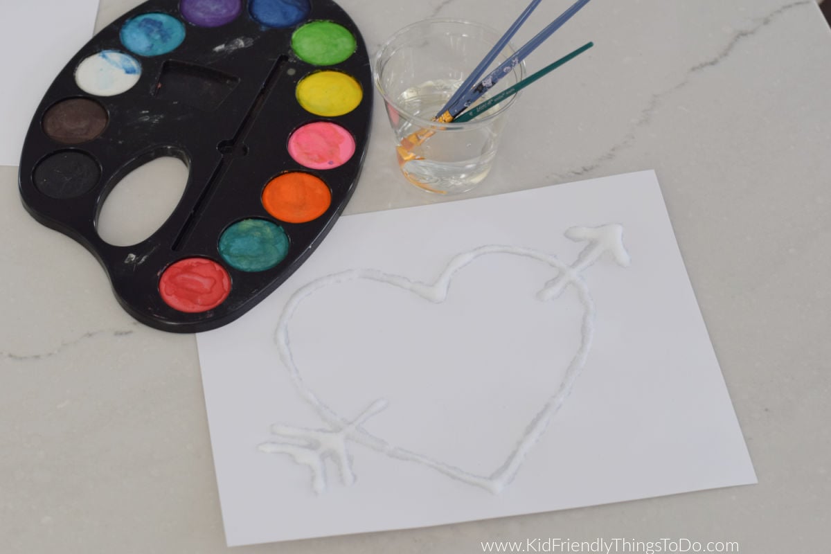 making a salt painting 