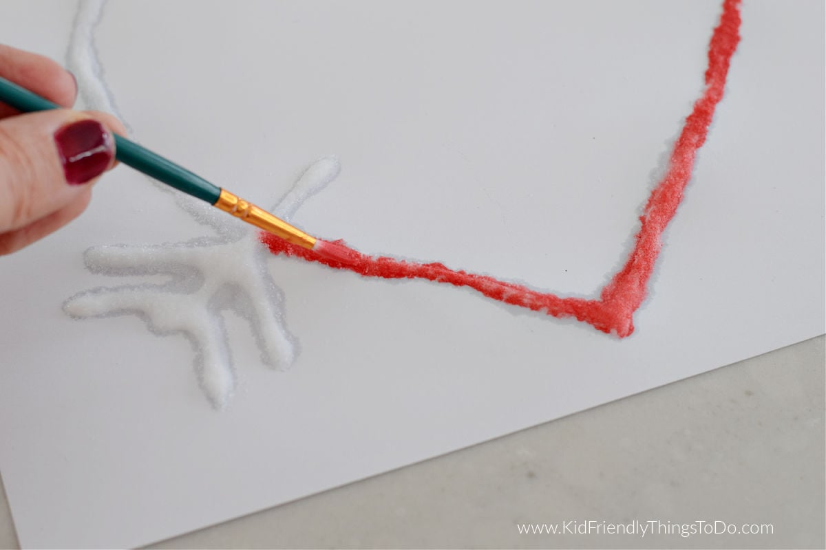 painting a salt painting 