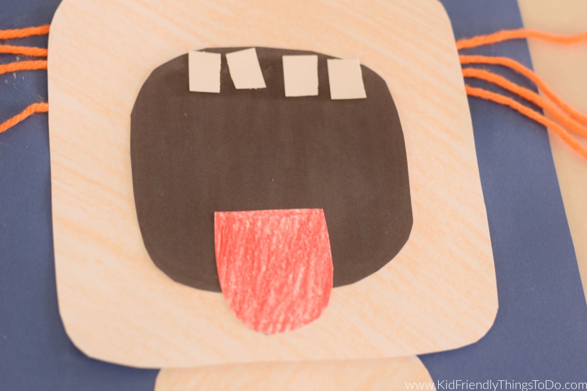 assembling the catching snowflake craft 