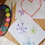 salt painting craft for kids