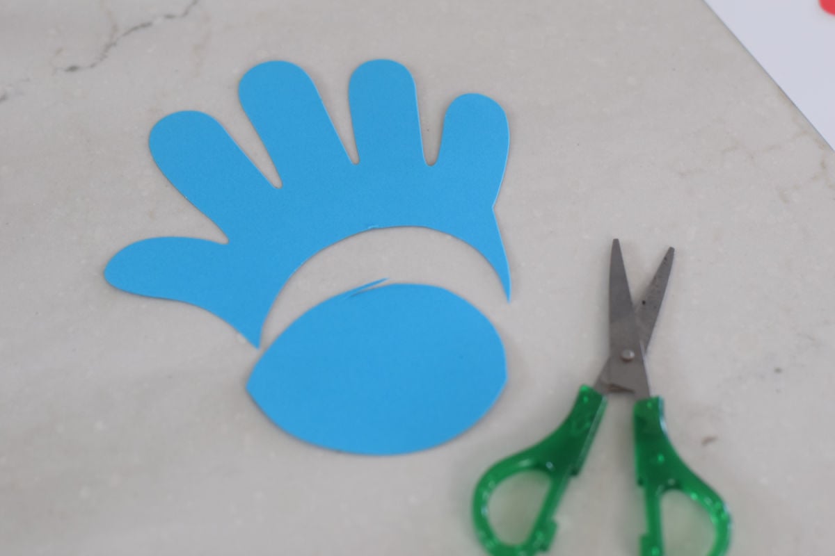 Thing one handprint hair