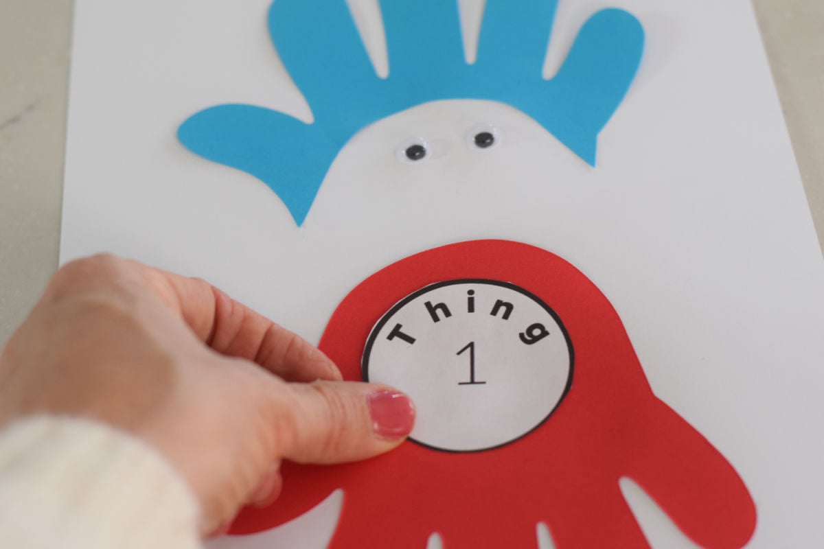 thing one and thing two handprints