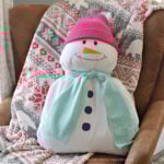 no-sew snowman pillow buddy craft