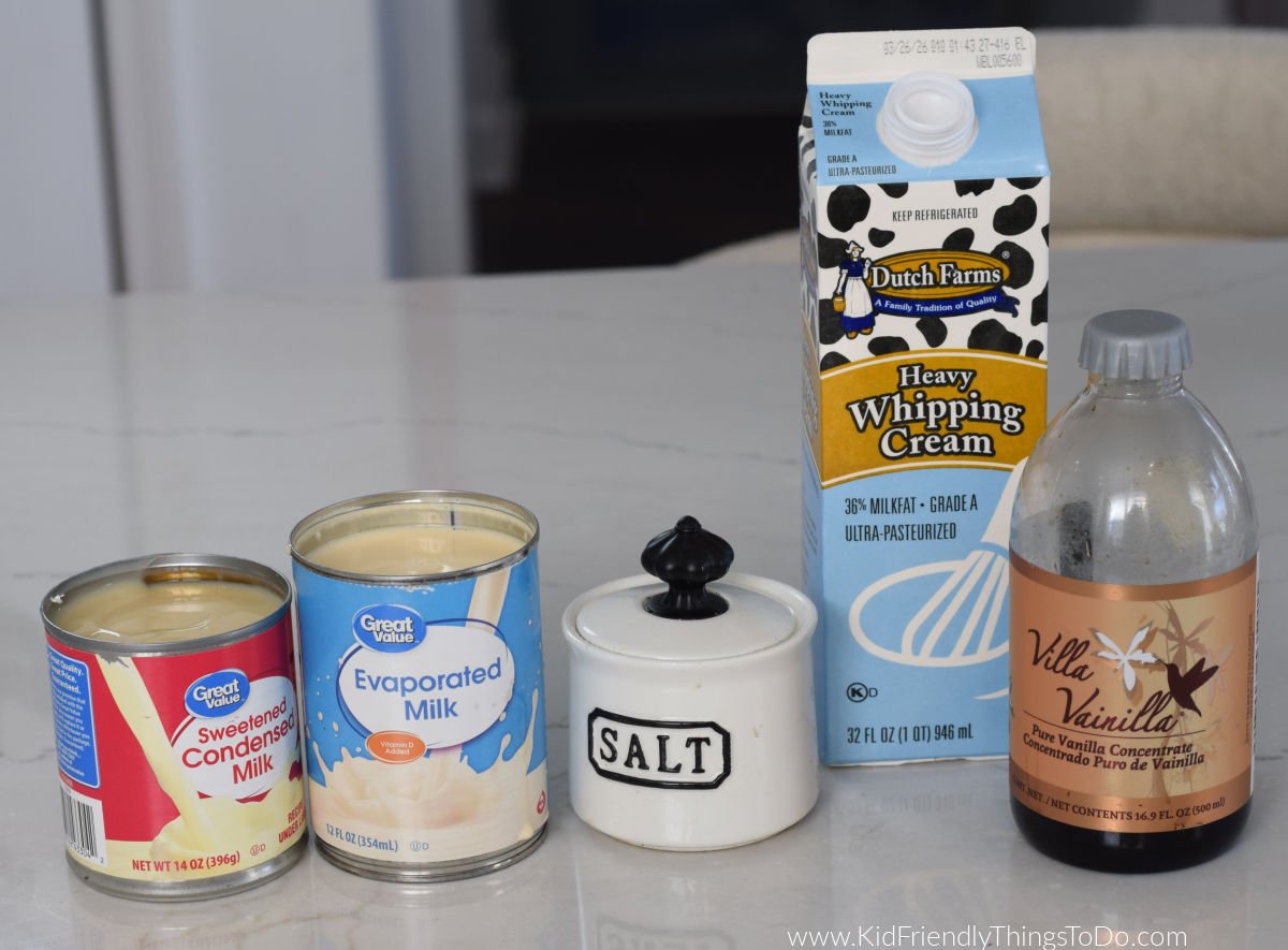 homemade ice cream ingredients 