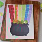 pot of gold tissue paper craft with printable