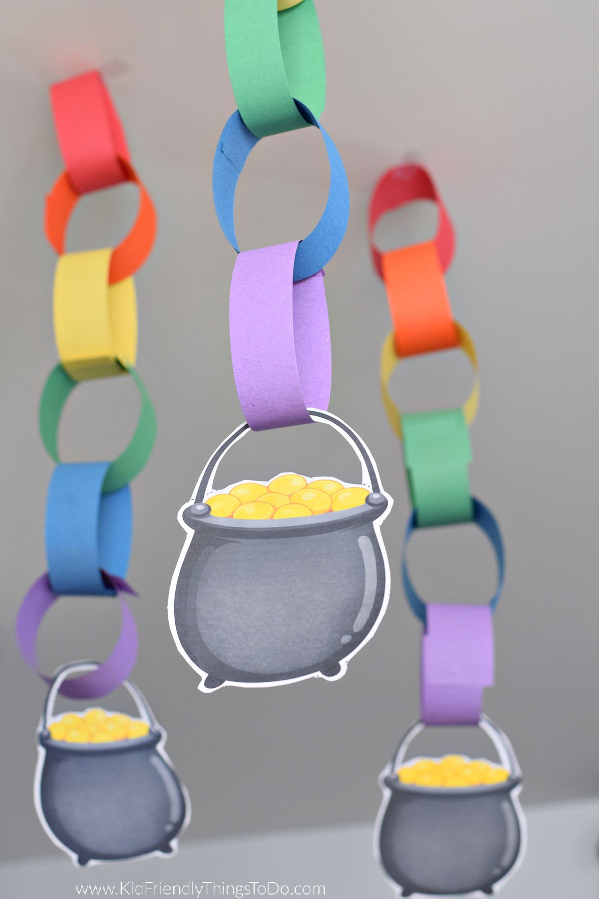 pot of gold paper chain craft 
