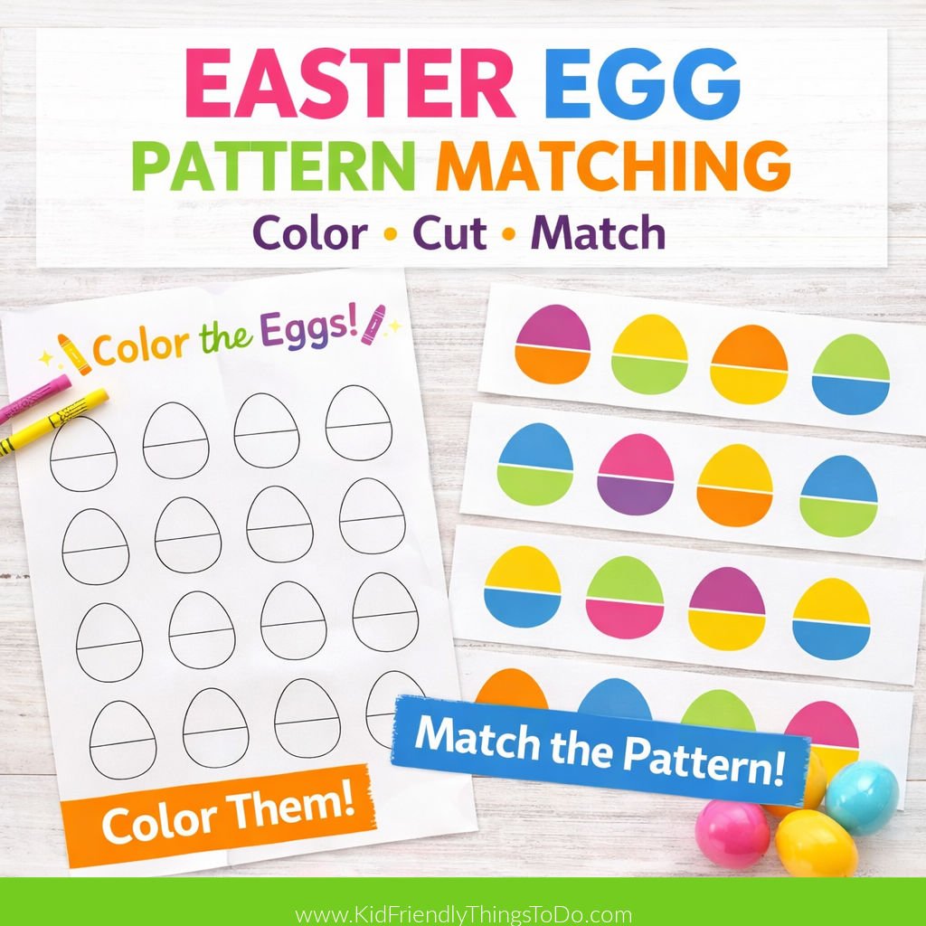 easter egg matching activity