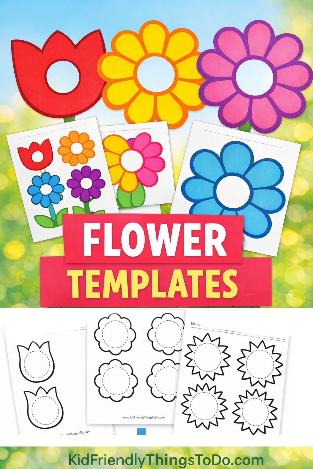 flower templates for crafts