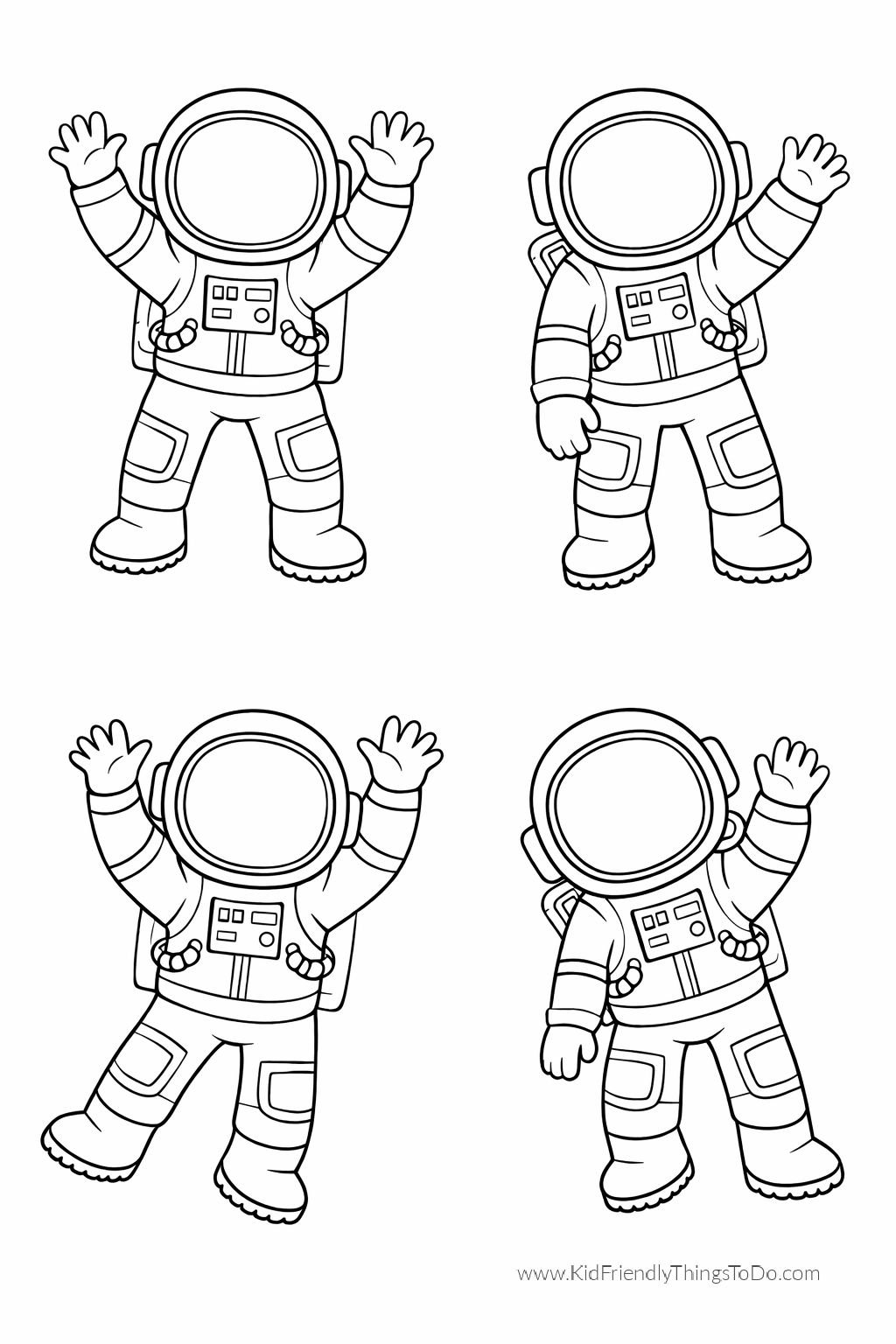 astronauts waving printable