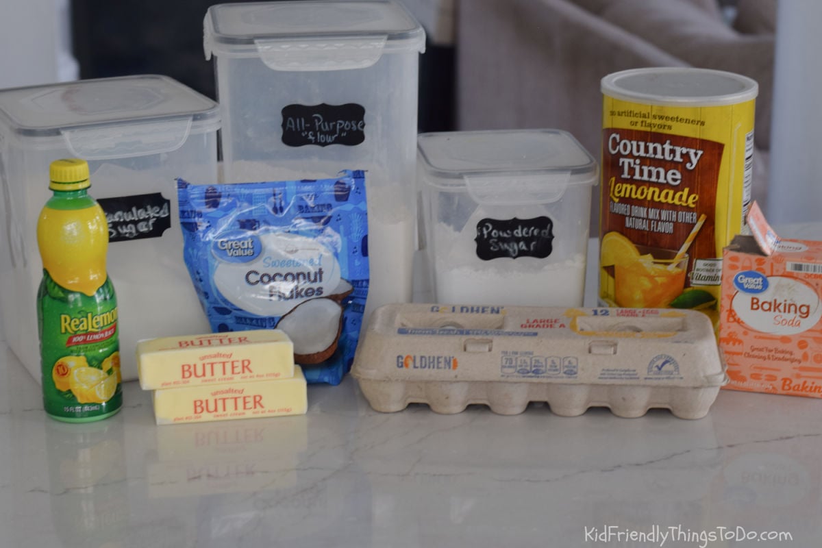 lemon bar ingredients