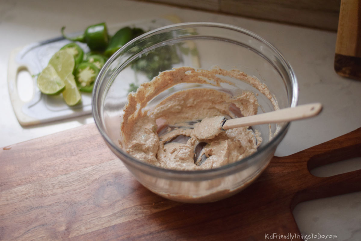 Mexican street corn cream for spreading
