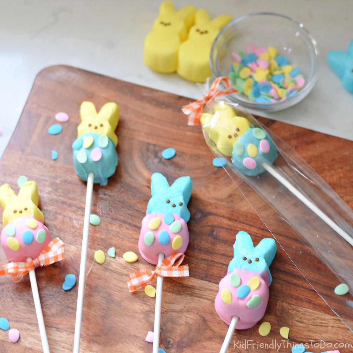 Chocolate Peep Pops Easter Treats