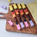 peeps fruit skewers