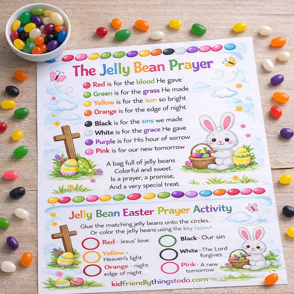 Jelly Bean Prayer Printable Activity