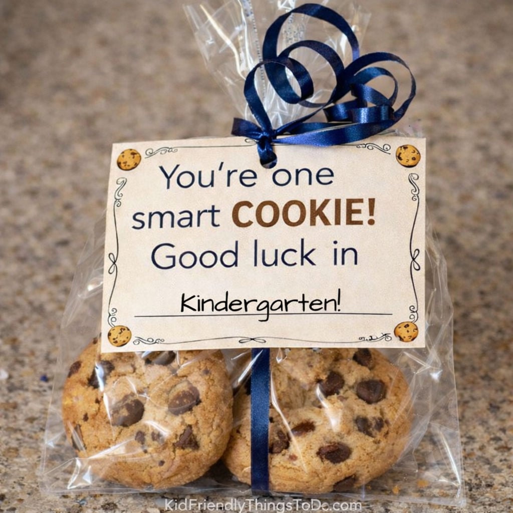 you're one smart cookie printable tag with cookies