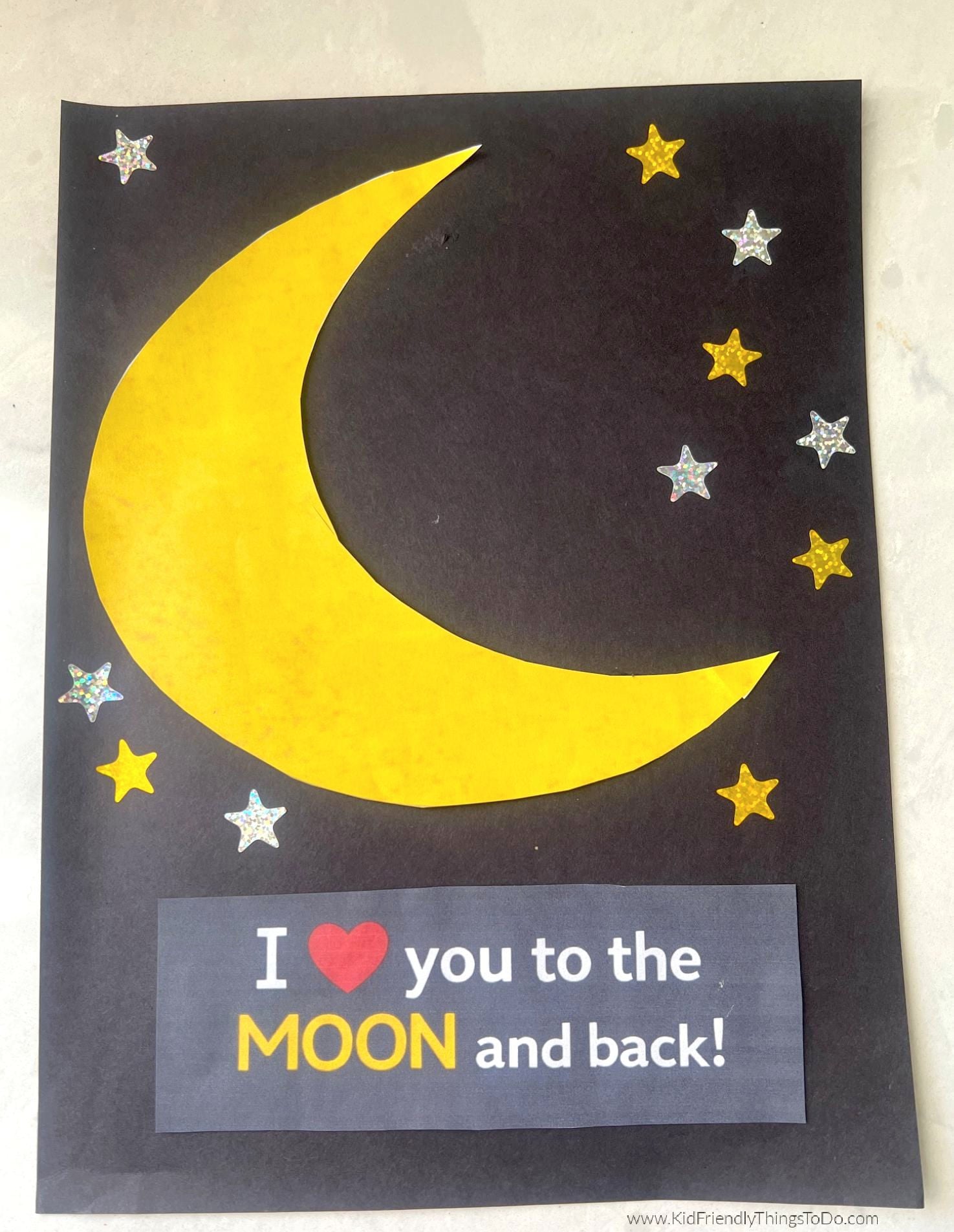 moon craft i love you to the moon and back 