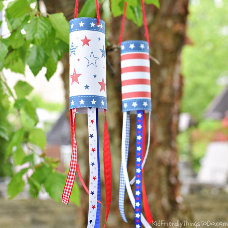 printable patriotic windsock craft