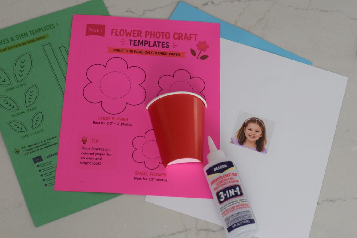supplies for flower craft printable