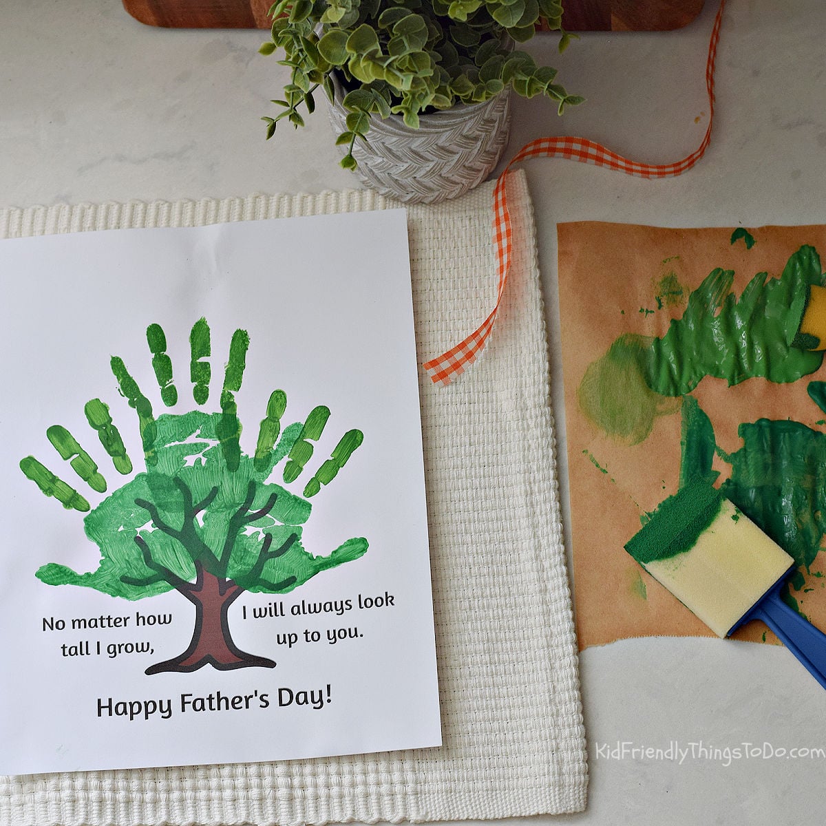 father's day handprint printable no matter how tall i grow