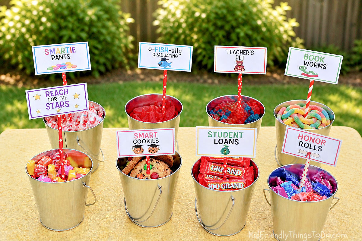 fun graduation candy sign printables