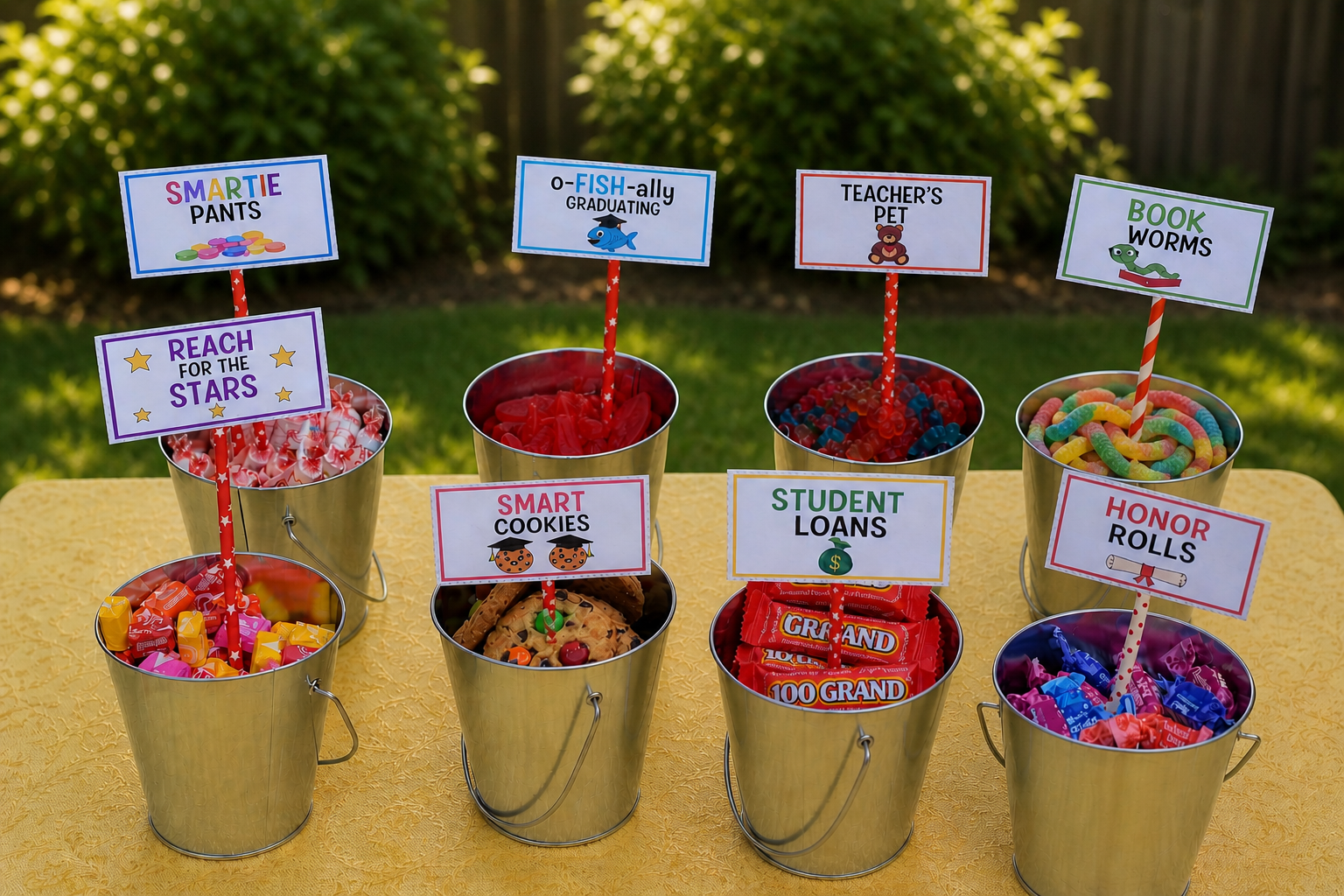 candy with graduation candy printables