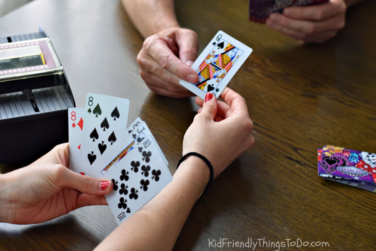 passing a Queen in a go fish card game with regular deck of cards 