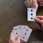 playing go fish with a regular deck of cards for family fun