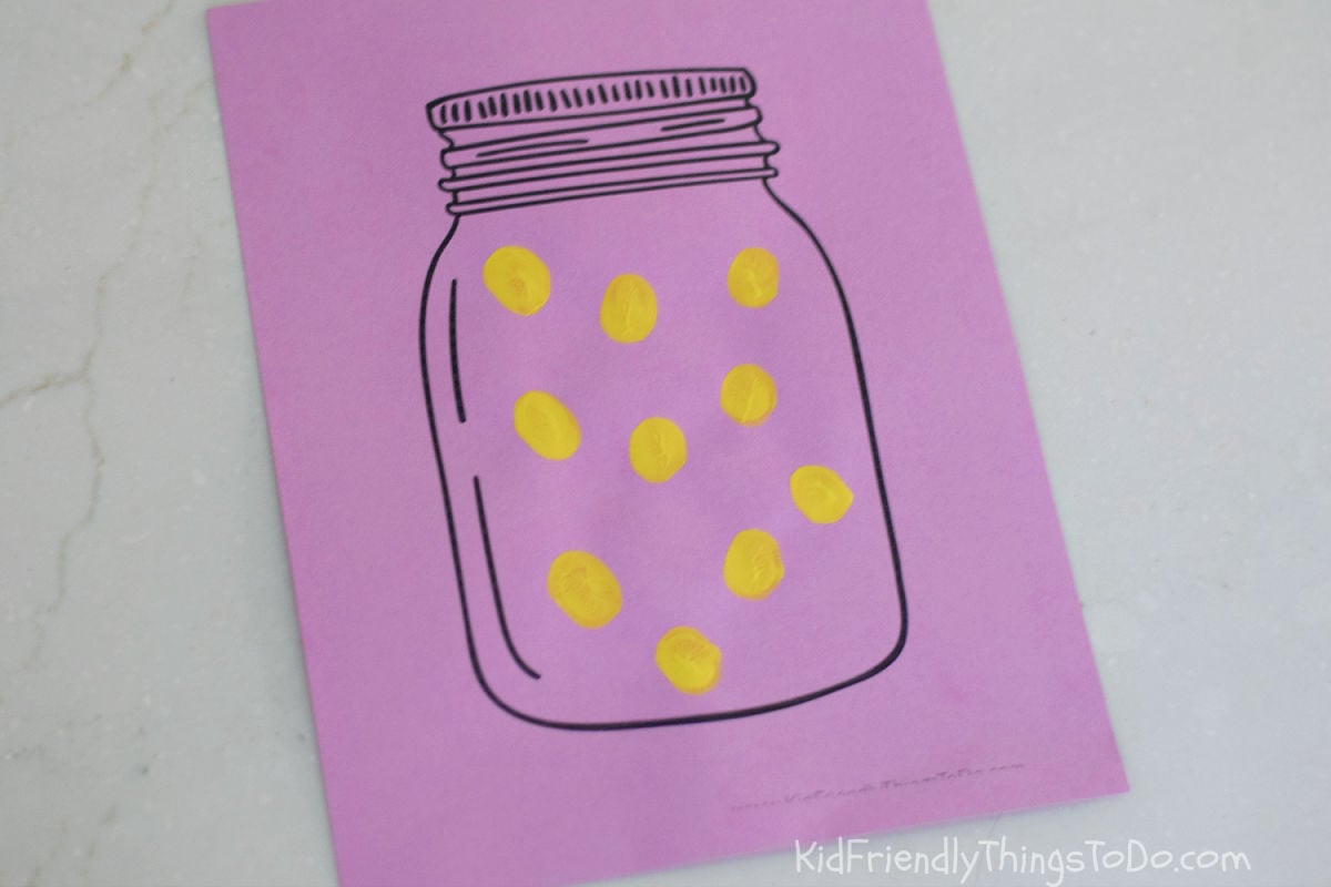 mason jar lightning bug printable craft 