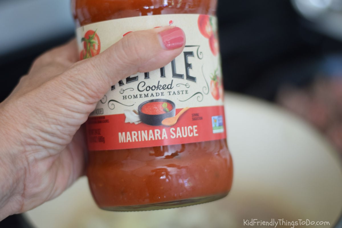 adding marinara to 3 meat sauce 