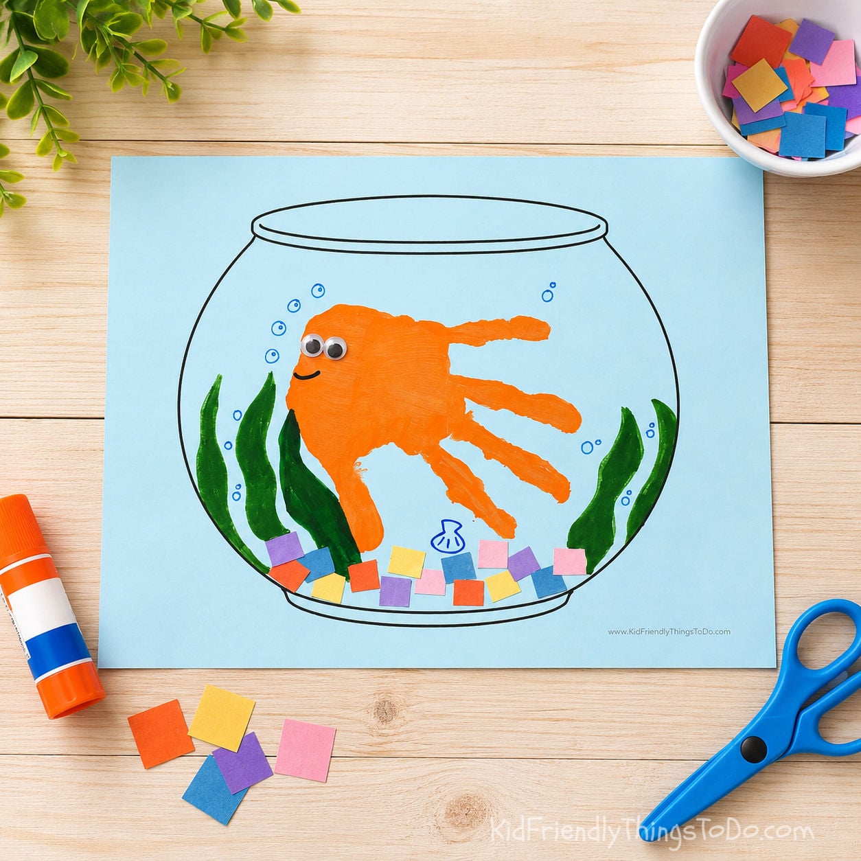 fish bowl craft printable