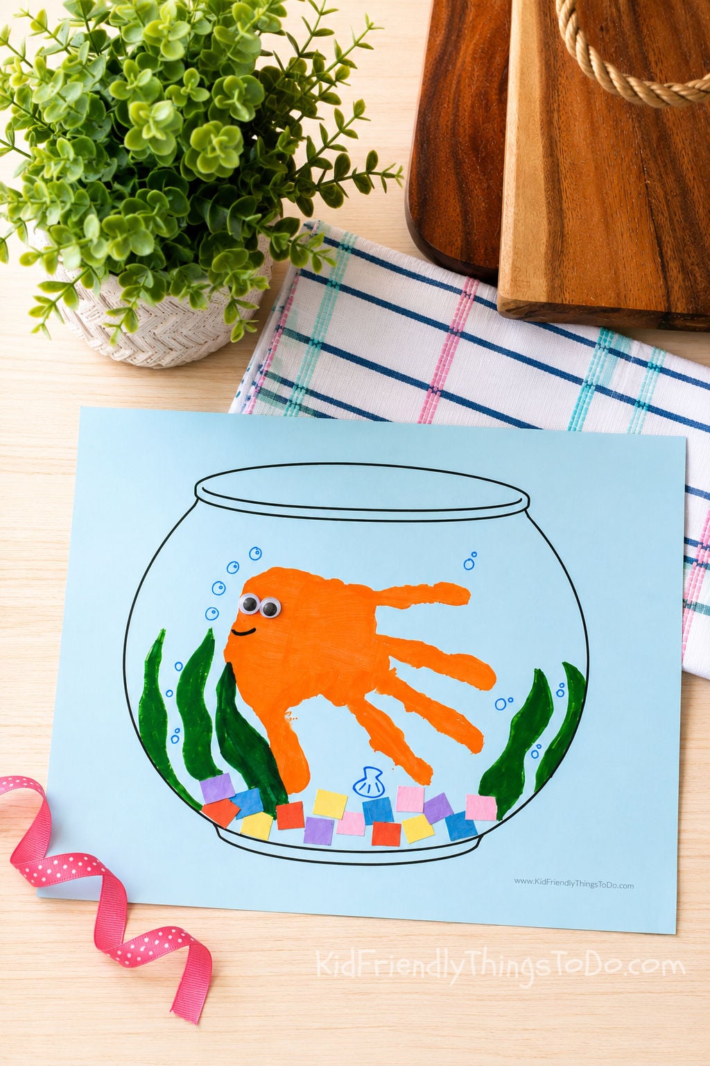 fish bowl craft printable